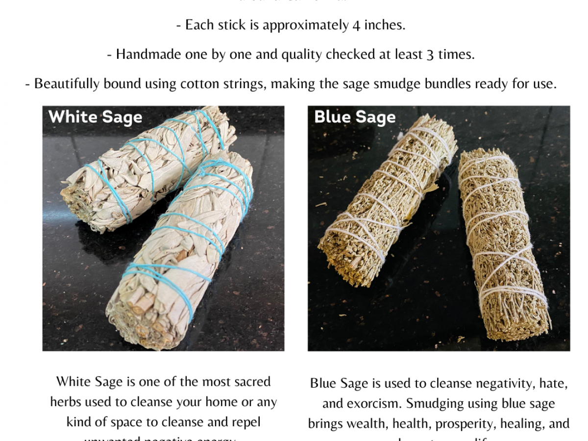 Californian White Sage and Blue Sage Sticks Californian White Sage and Blue Sage Sticks