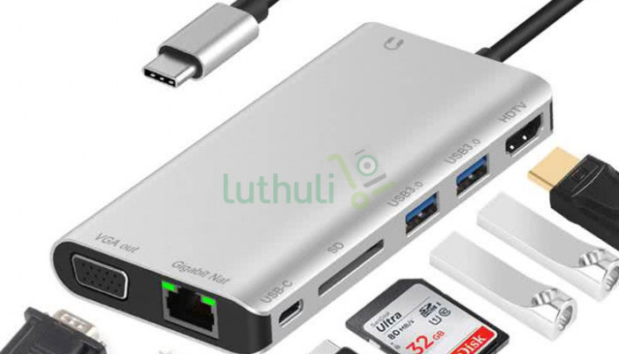 8-in-1 Multi-function Docking Station / Port Replicator Support r